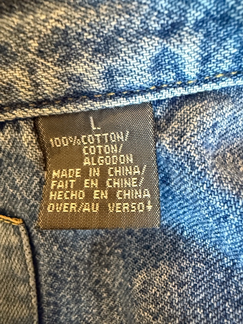 Vintage Liz Claiborne Denim Jacket cotton boxy oversized - Picture 8 of 8